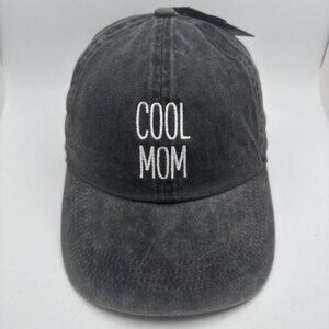 Cool Mom Hat Cap Gray Strap Back Adjustable Womens NEW David And Young GR54